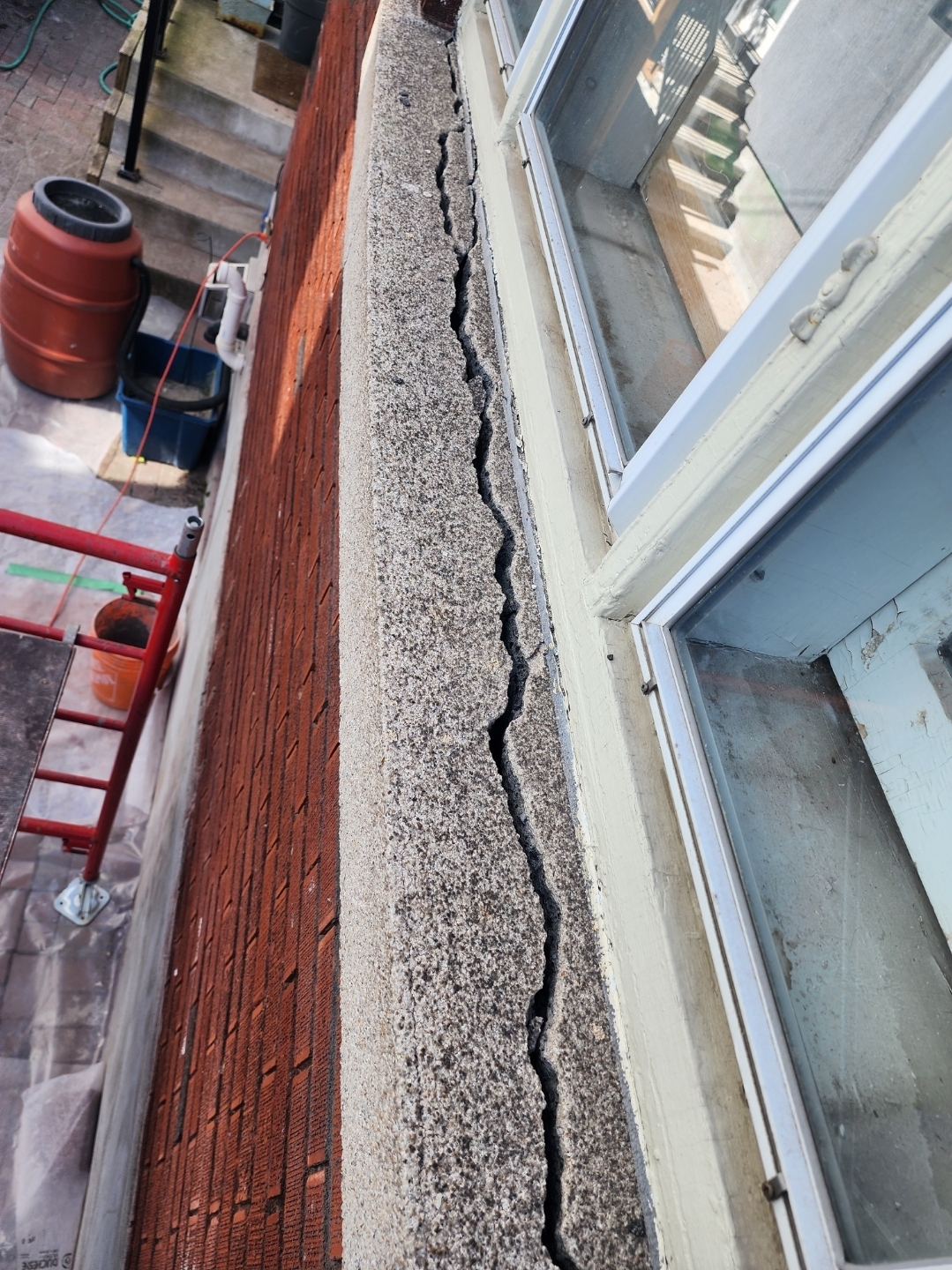 Failed window sill